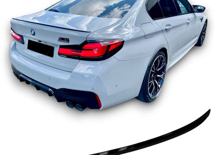 Glossy Blanksvart Spoiler BMW 5-serie G30 2017-2024 (M5-look)
