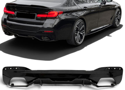 Diffuser i blanksvart för BMW 5-serie G30/G31