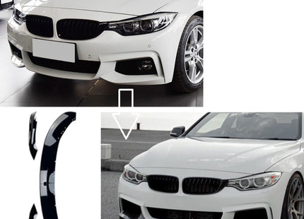 Frontsplitter i blanksvart för BMW 4-serie F32/F33/F36