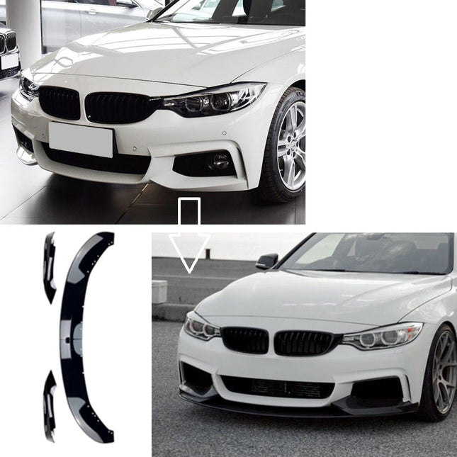 Frontsplitter i blanksvart för BMW 4-serie F32/F33/F36