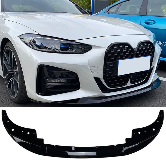 Frontsplitter i blanksvart för BMW 4-serie G22/G23