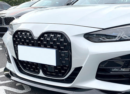 Frontsplitter i blanksvart för BMW 4-serie G22/G23