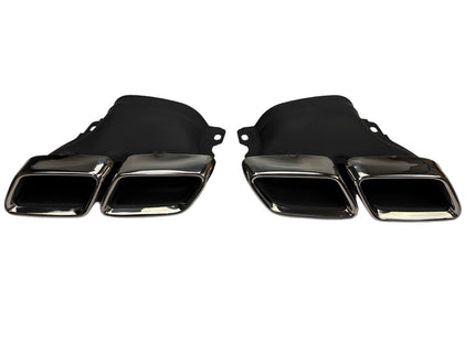 Glossy Blanksvart Diffuser Mercedes C-Klass W205 (C63-look)