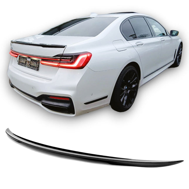 Glossy Blanksvart Spoiler BMW 7-serie G11/G12