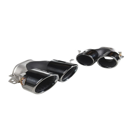 Glossy Blanksvart Diffuser Mercedes GLB X247 (2x2 avgasrör)