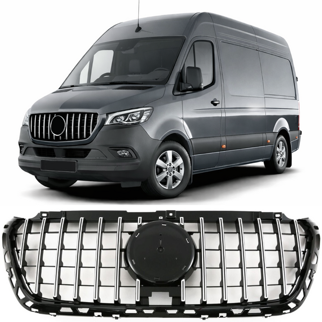 Grill Panamericana GT i krom för Mercedes Sprinter MK3
