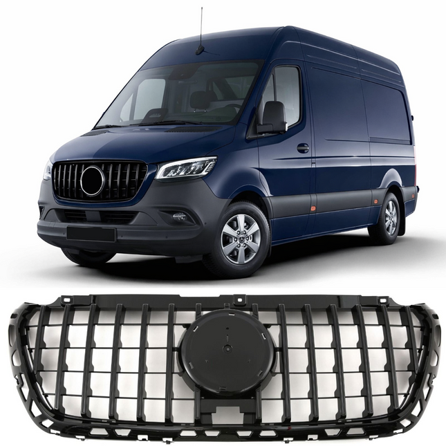 Grill Panamericana GT i svart för Mercedes Sprinter MK3