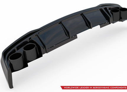 Diffuser med ändrörsimitation för Audi A6 S-Line/S6 C8/C8 Facelift