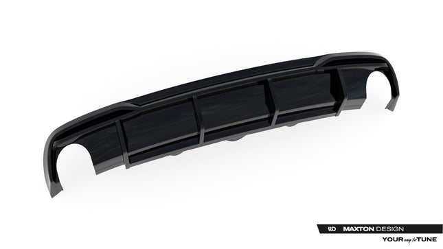 Diffuser för Audi A5 Coupé 8T Facelift (enkla ändrör på båda sidor)