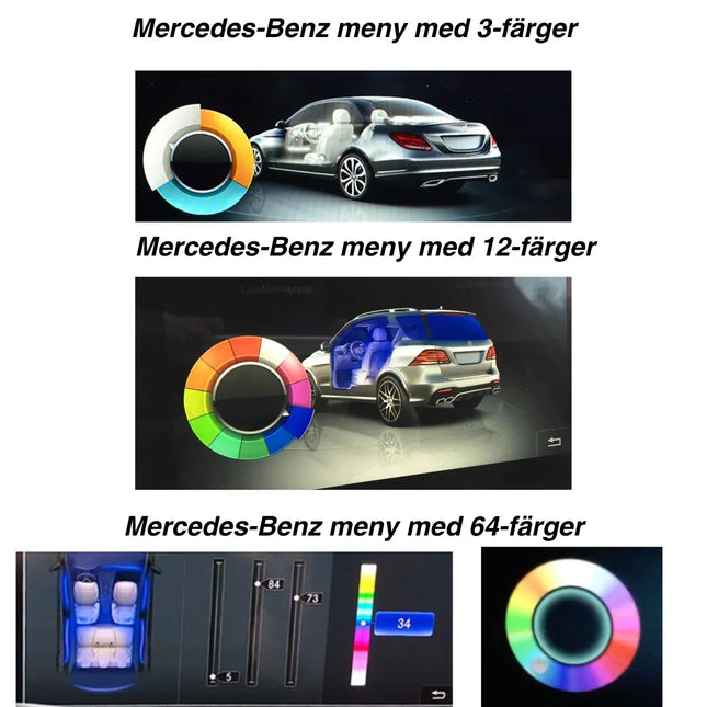 3D Tweeters Ambient Belysning Mercedes-Benz
