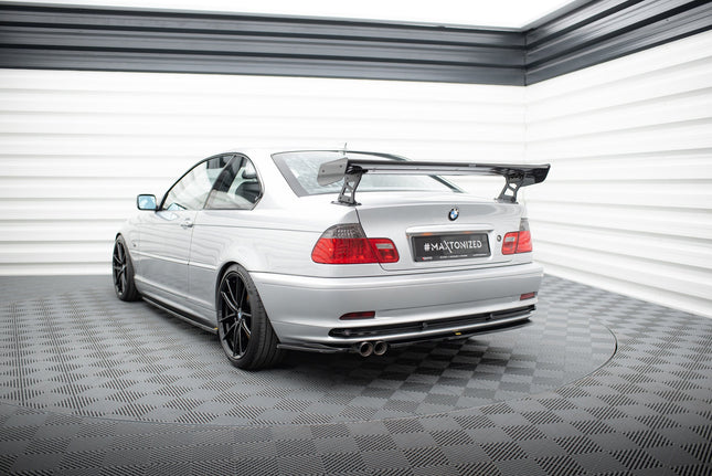 Bakvinge i kolfiber med yttre fästen för BMW 3-serie Coupé E46
