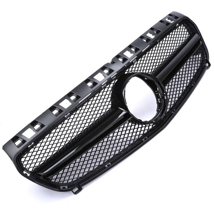 Blanksvart Mesh Grill Mercedes-Benz A-Klass W176 2012-2015