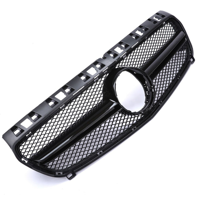 Blanksvart Mesh Grill Mercedes-Benz A-Klass W176 2012-2015