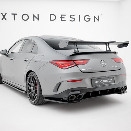 Bakvinge i kolfiber med svanhalsfäste för Mercedes CLA Coupé C118/C118 Facelift