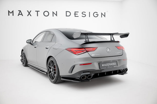 Bakvinge i kolfiber med svanhalsfäste för Mercedes CLA Coupé C118/C118 Facelift