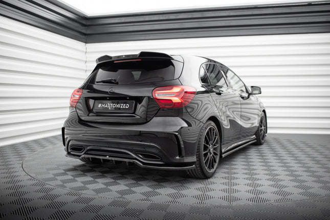 Diffuser med vertikala stag för Mercedes A-Klass AMG-Line W176 Facelift