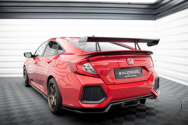 Bakvinge i kolfiber med svanhalsfäste för Honda Civic SI MK10