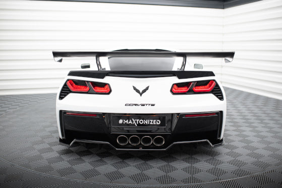Bakvinge i kolfiber med inre fästen för Chevrolet Corvette Stingray/Grand Sport C7