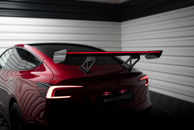 Spoiler i kolfiber med LED för Tesla Model 3