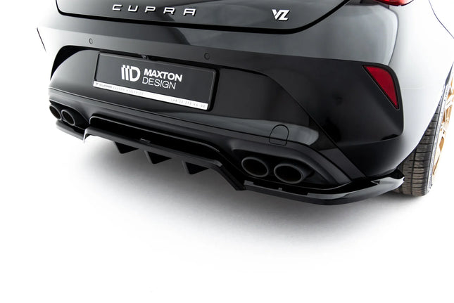 Diffuser V.2 med vertikala stag för Cupra Leon Hatchback MK1 Facelift
