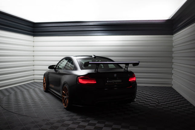 Bakvinge i kolfiber med inre fästen och LED för BMW M2 F87/2/2-serie M-Paket F22