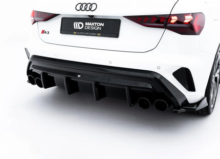 Diffuser med ändrörsimitation för Audi A3 S-Line Sportback 8Y Facelift
