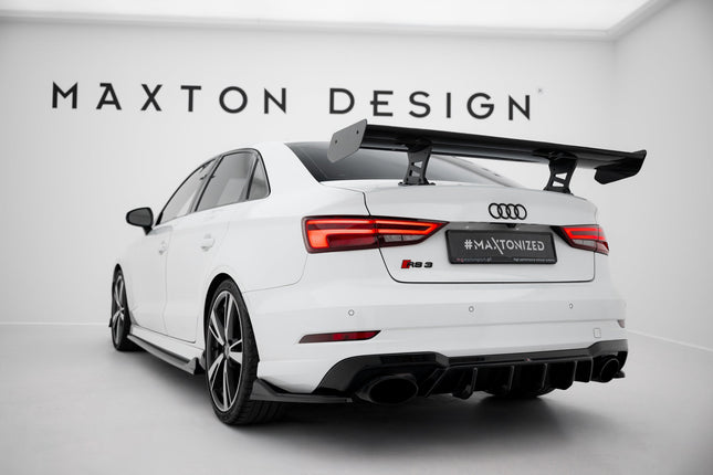 Bakvinge i kolfiber med inre fästen för Audi A3/A3 S-Line/S3/RS3 Sedan 8V/8V Facelift