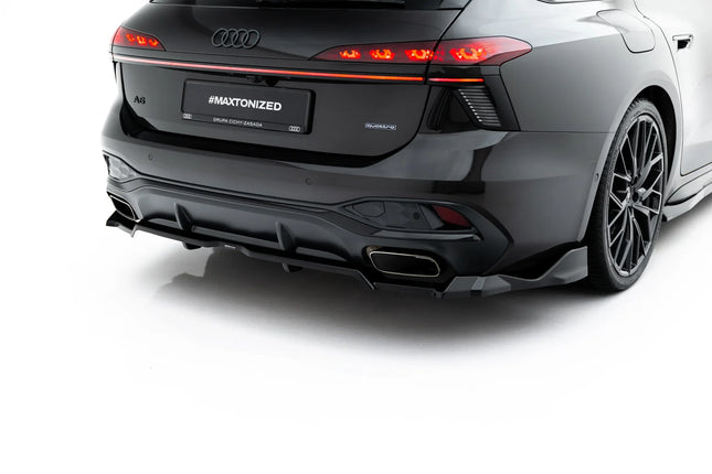 Diffuser V.4 med vertikala stag för Audi A6 S-Line C9