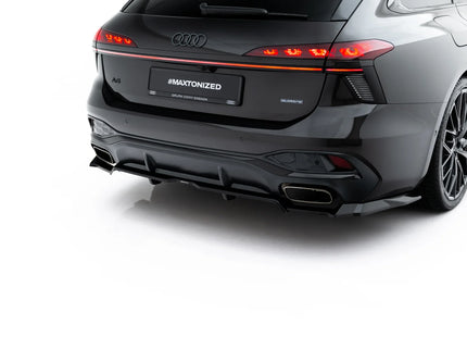 Bakre splitter V.3 med vertikala stag för Audi A6 S-Line C9