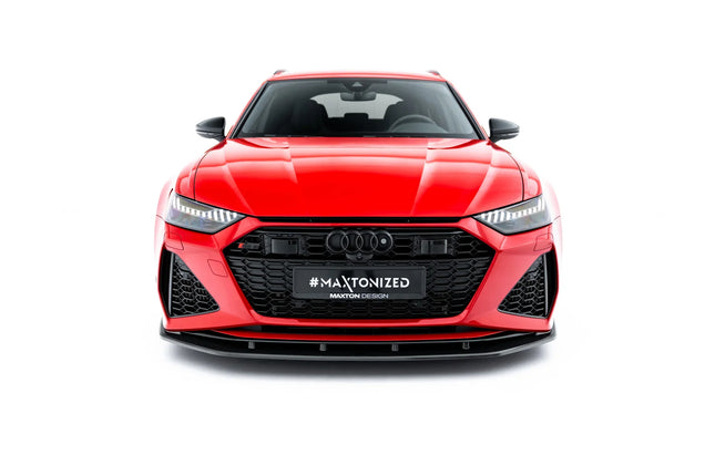 Frontsplitter i prepreg-kolfiber för Audi RS6 C8/C8 Facelift