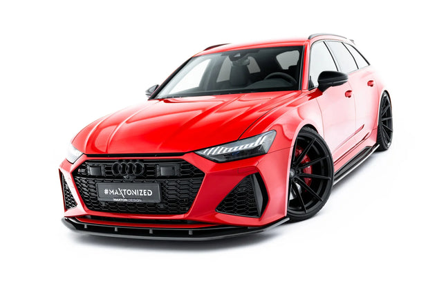 Frontsplitter i prepreg-kolfiber för Audi RS6 C8/C8 Facelift