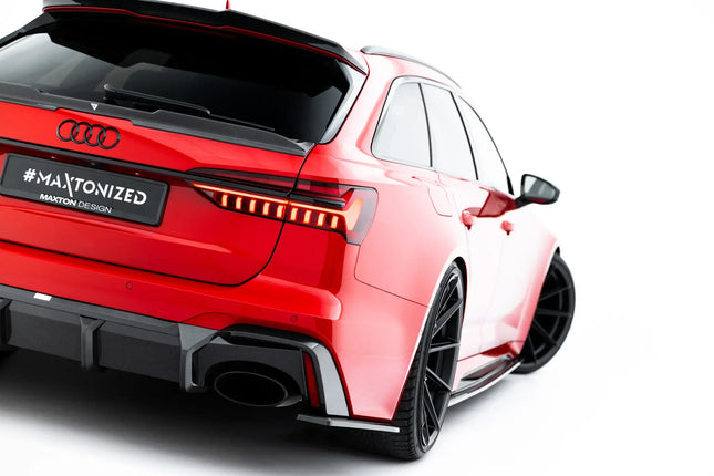 Bakre sidosplitters i prepreg-kolfiber för Audi RS6 C8/C8 Facelift