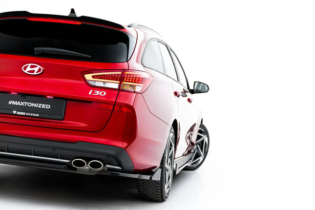 Bakre sidosplitters V.2 med flaps för Hyundai I30 N-Line Kombi MK3 Facelift