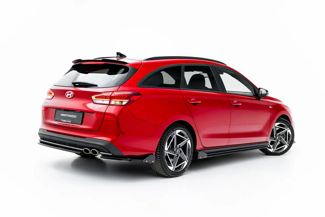 Bakre sidosplitters V.2 med flaps för Hyundai I30 N-Line Kombi MK3 Facelift