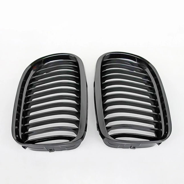 Grill BMW 3-Serien E90/E91 Singelribb Njurar Blanksvarta 2008+ LCI