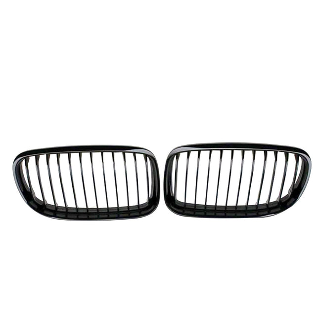 Grill BMW 3-Serien E90/E91 Singelribb Njurar Blanksvarta 2008+ LCI