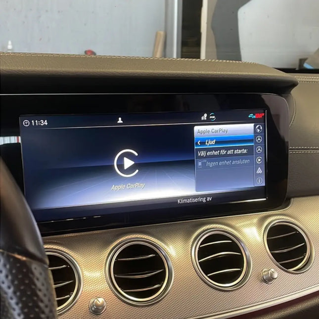Mercedes Benz Apple CarPlay Android Auto Aktivering