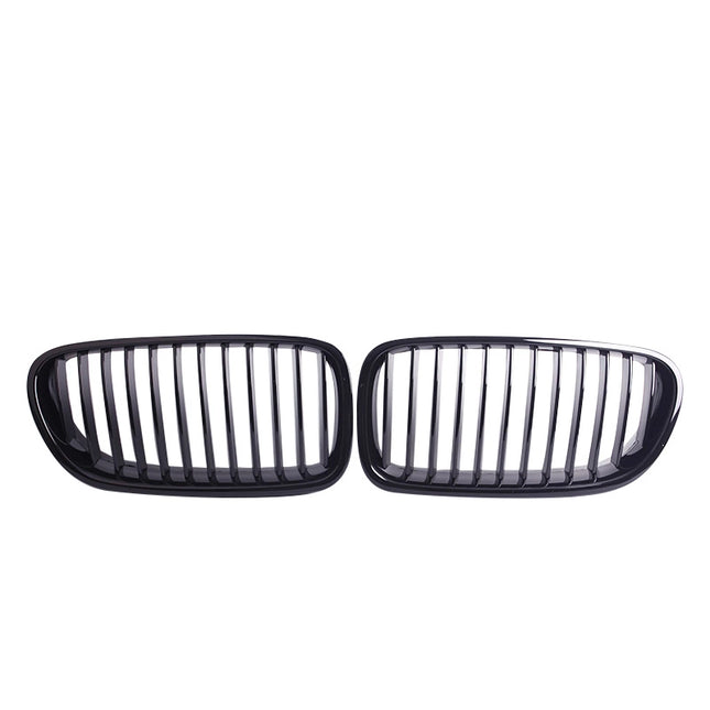 Grill BMW 5-Serien F10/F11 Singelribb Njurar Blanksvart