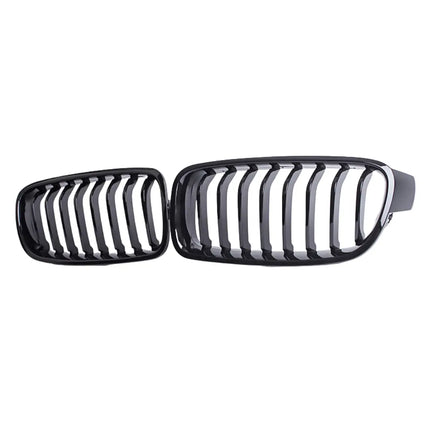 Grill BMW 3-Serien F30/F31 Singelribb Njurar Blanksvarta