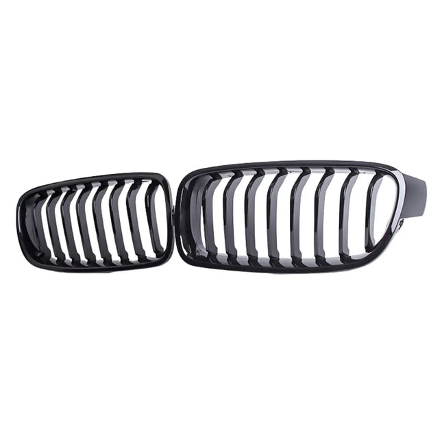 Grill BMW 3-Serien F30/F31 Singelribb Njurar Blanksvarta