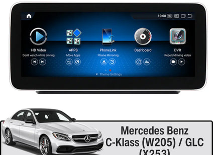 Mercedes Touchskärm W205/X253 C-Klass GLC CarPlay / Android Auto