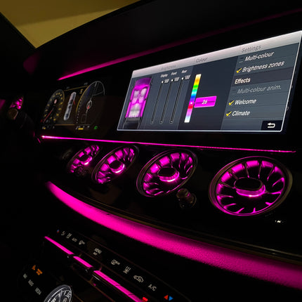 Turbo Vents Ambient Belysning Mercedes-Benz