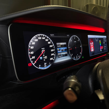 Digitalt mätarhus och Widescreen till Mercedes E-Klass W213 2016-2020