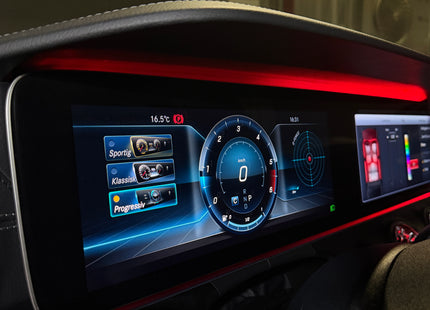 Digitalt mätarhus och Widescreen till Mercedes E-Klass W213 2016-2020