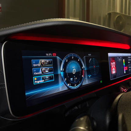 Digitalt mätarhus och Widescreen till Mercedes E-Klass W213 2016-2020