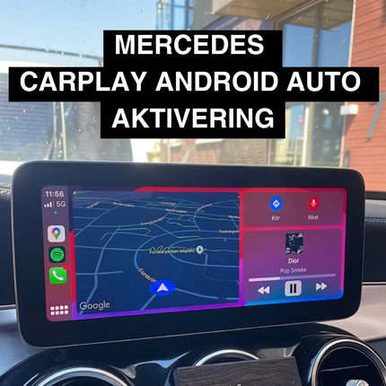Mercedes Benz Apple CarPlay Android Auto Aktivering