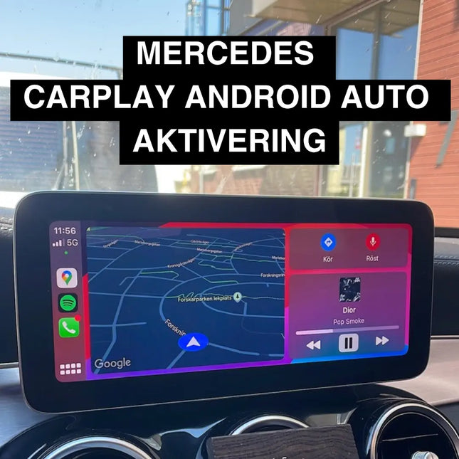Mercedes Benz Apple CarPlay Android Auto Aktivering