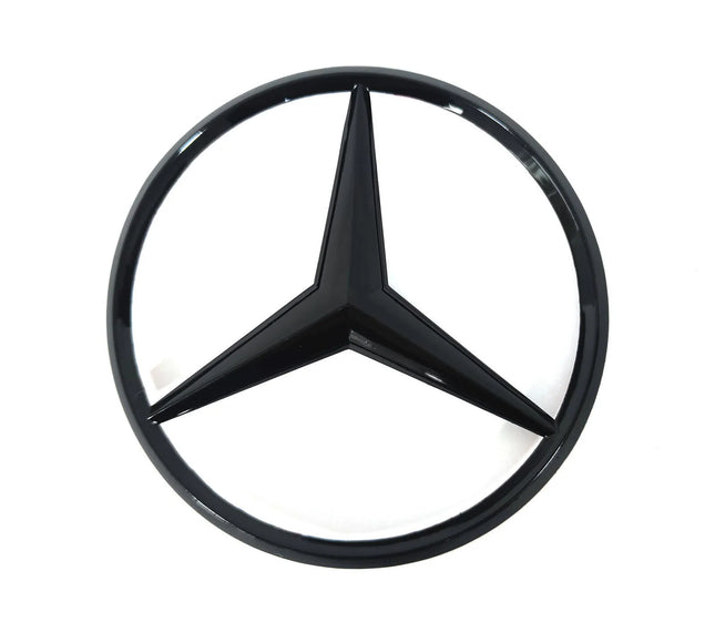 Blanksvart Mercedes Stjärna Grill