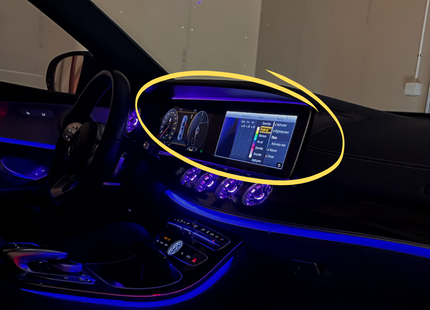Mercedes-Benz E-Klass W213 Ambient Belysning runt Skärmen
