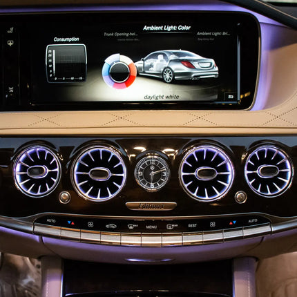 Mercedes-Benz S-Klass W222 Turbo Vents Ambient Belysning